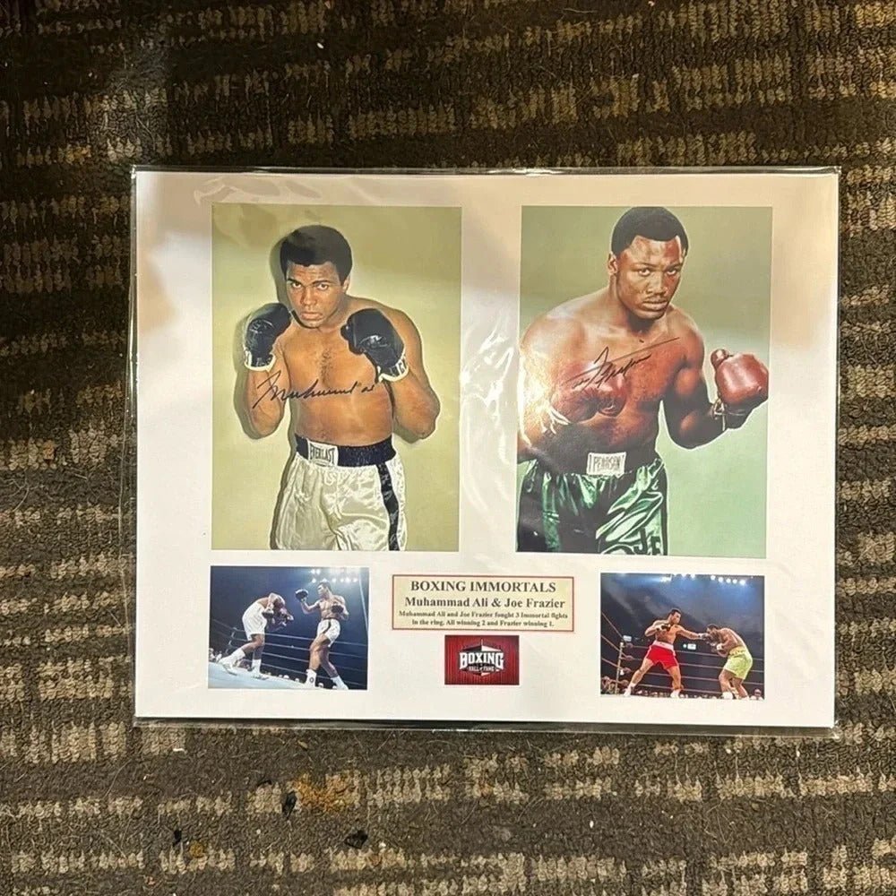 - Autograph Muhammad Ali joe Frazier signed photos - STARWORLDUSA.com