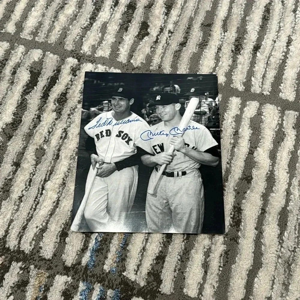 - Autographed Ted Williams Mickey Mantle New York Yankees Boston Red Sox - STARWORLDUSA.com