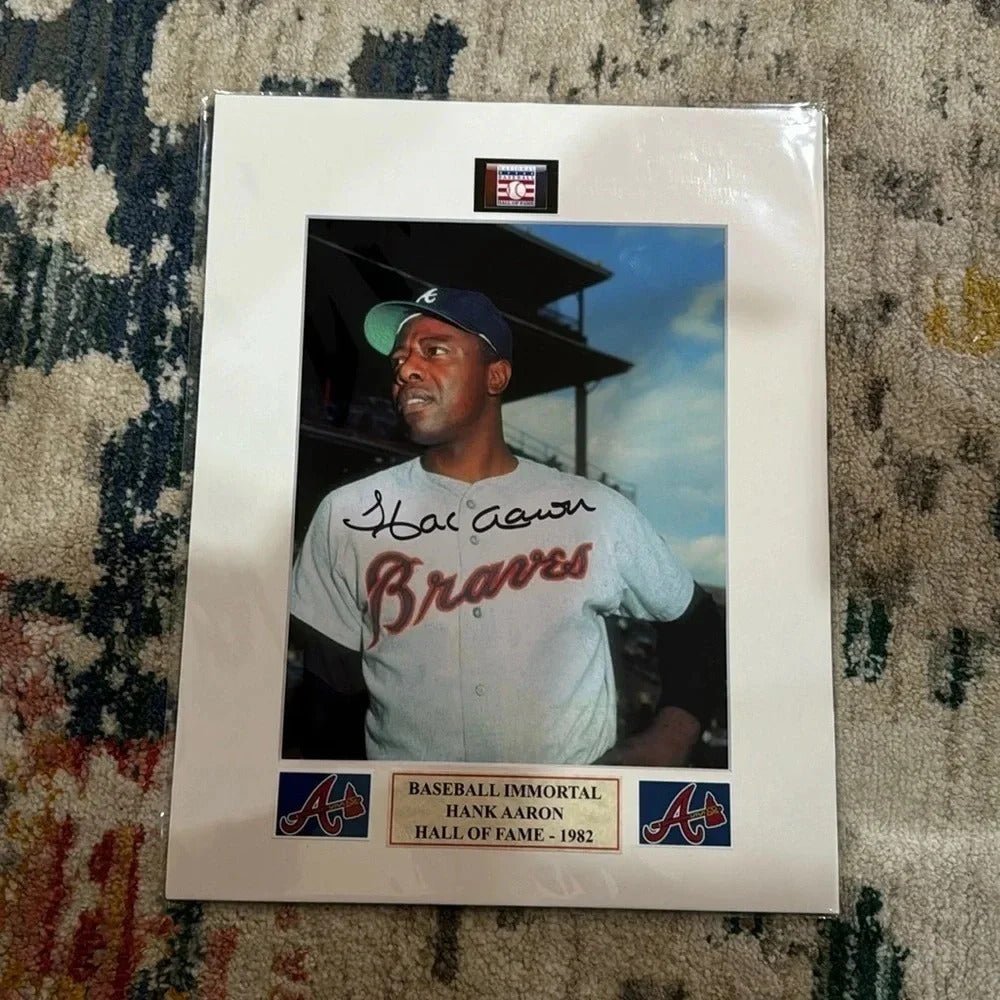 - Hank aaron autographed photo - STARWORLDUSA.com