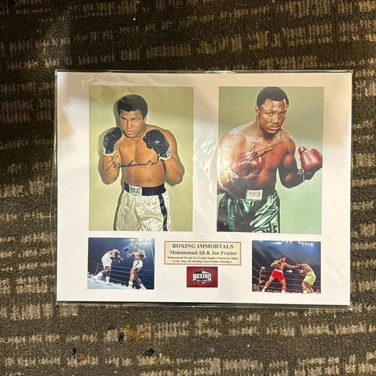  - Autograph Muhammad Ali joe Frazier signed photos - STARWORLDUSA.com