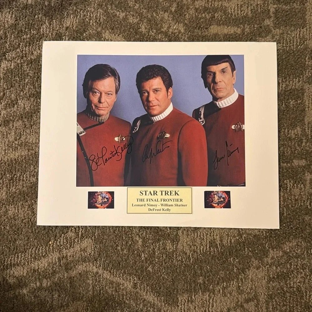  - Autograph Shatner Star Trek shatner Leonard nimoy 8x10 photo - STARWORLDUSA.com