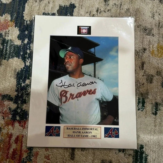  - Hank aaron autographed photo - STARWORLDUSA.com