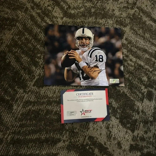  - Peyton Manning Hall of Fame legend signed photo colts Denver broncos - STARWORLDUSA.com